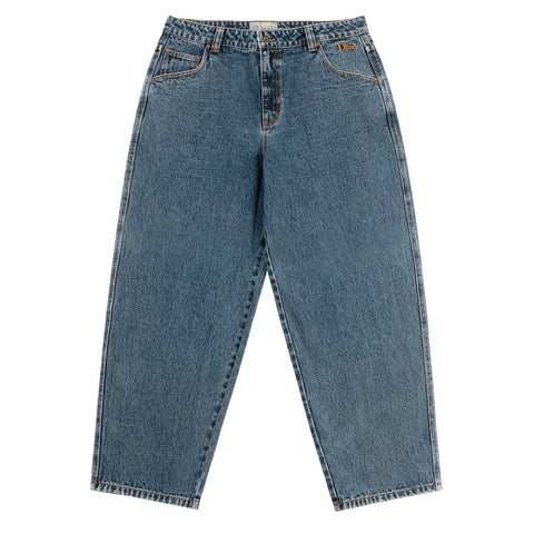 Classic Baggy Denim Pants Stone Washed