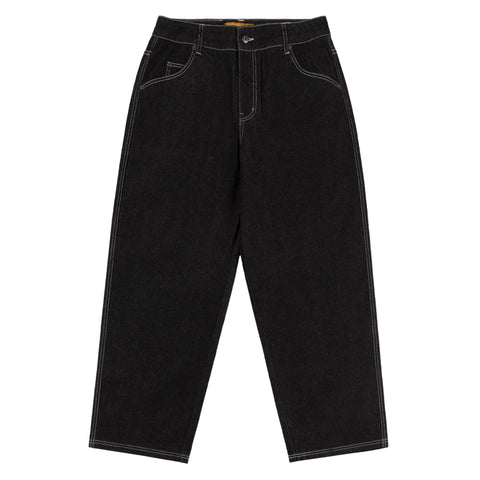 Dime Baggy Denim Pants Black Washed