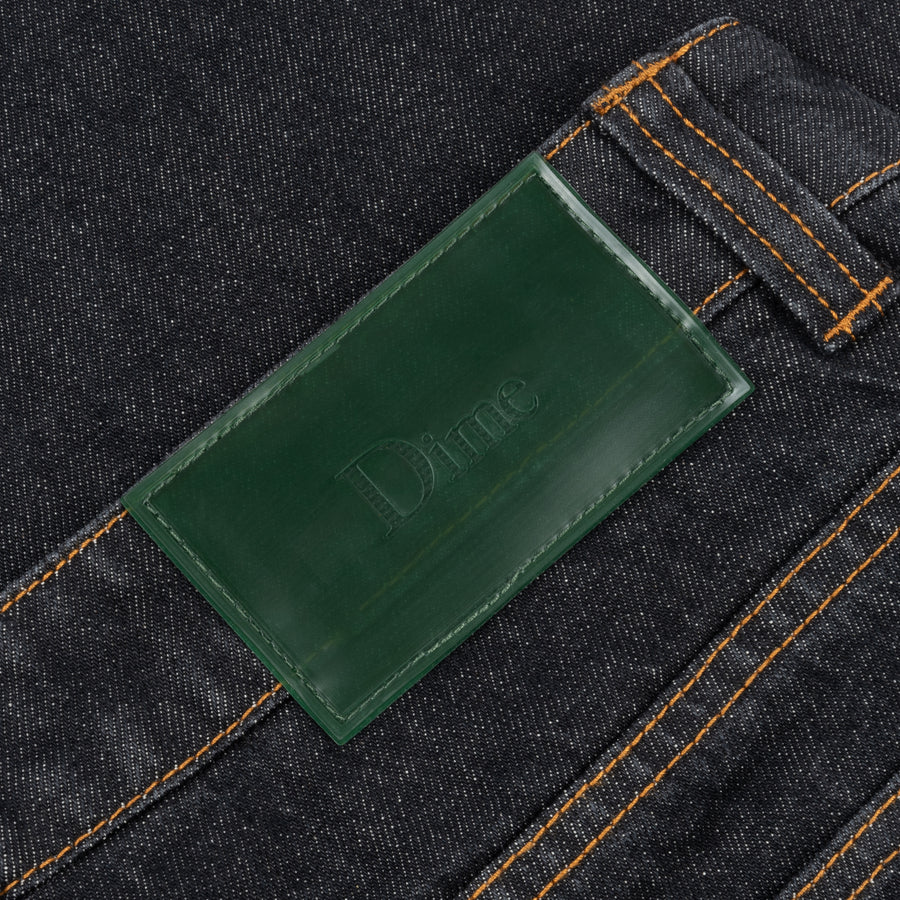 Classic Relaxed Denim Pants Black Washed