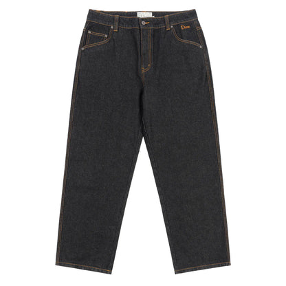 Classic Relaxed Denim Pants Black Washed