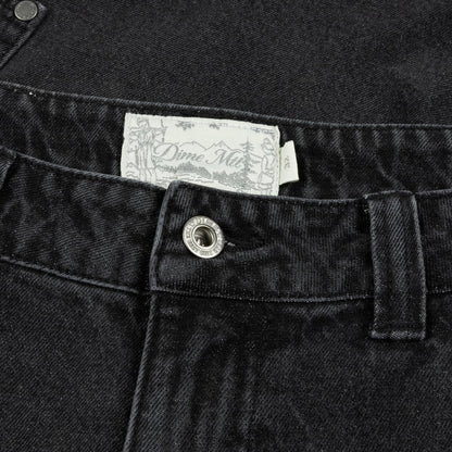 CLASSIC BAGGY DENIM PANTS SANDBLASTED BLACK