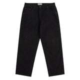 Relaxed Denim Pants Black Washed