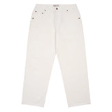 Relaxed Denim Pants Off White