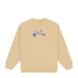 Classic Leafy Crewneck Sand