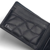 Quilted Bifold Wallet Dark blue