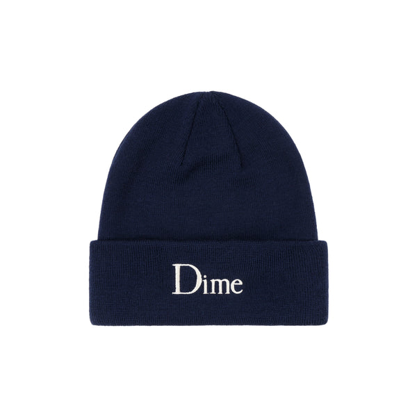 Classic Wool Fold Beanie Indigo