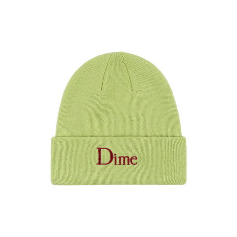 Classic Wool Fold Beanie Lime