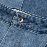 Blocked Relaxed Denim Pants Blue washed