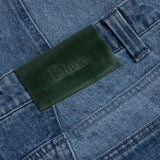 Blocked Relaxed Denim Pants Blue washed