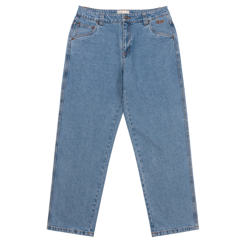 Classic Relaxed Denim Pants Blue washed