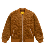Velour Bomber Jacket Rust