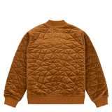 Velour Bomber Jacket Rust