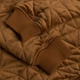 Velour Bomber Jacket Rust