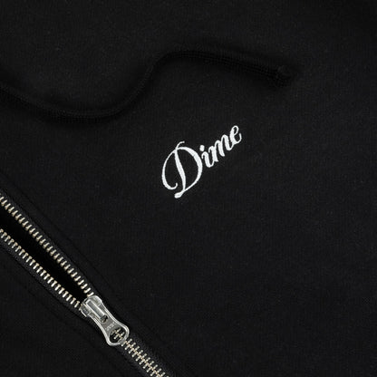 CURSIVE ZIP-HOODIE Black