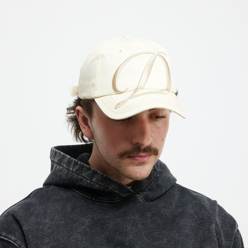 BIG CURSIVE LOW PRO CAP Cream