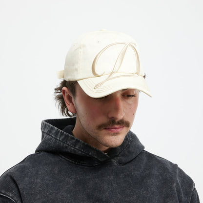 BIG CURSIVE LOW PRO CAP Cream