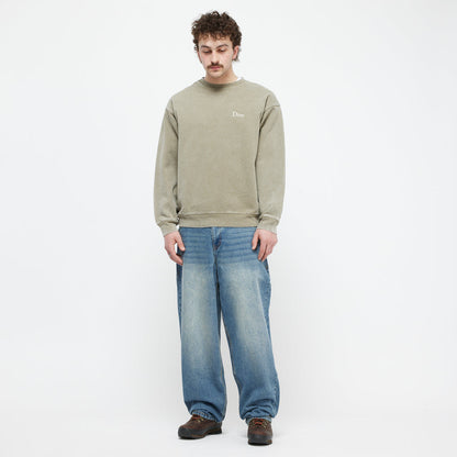 CLASSIC BAGGY DENIM PANTS Sandblasted indigo