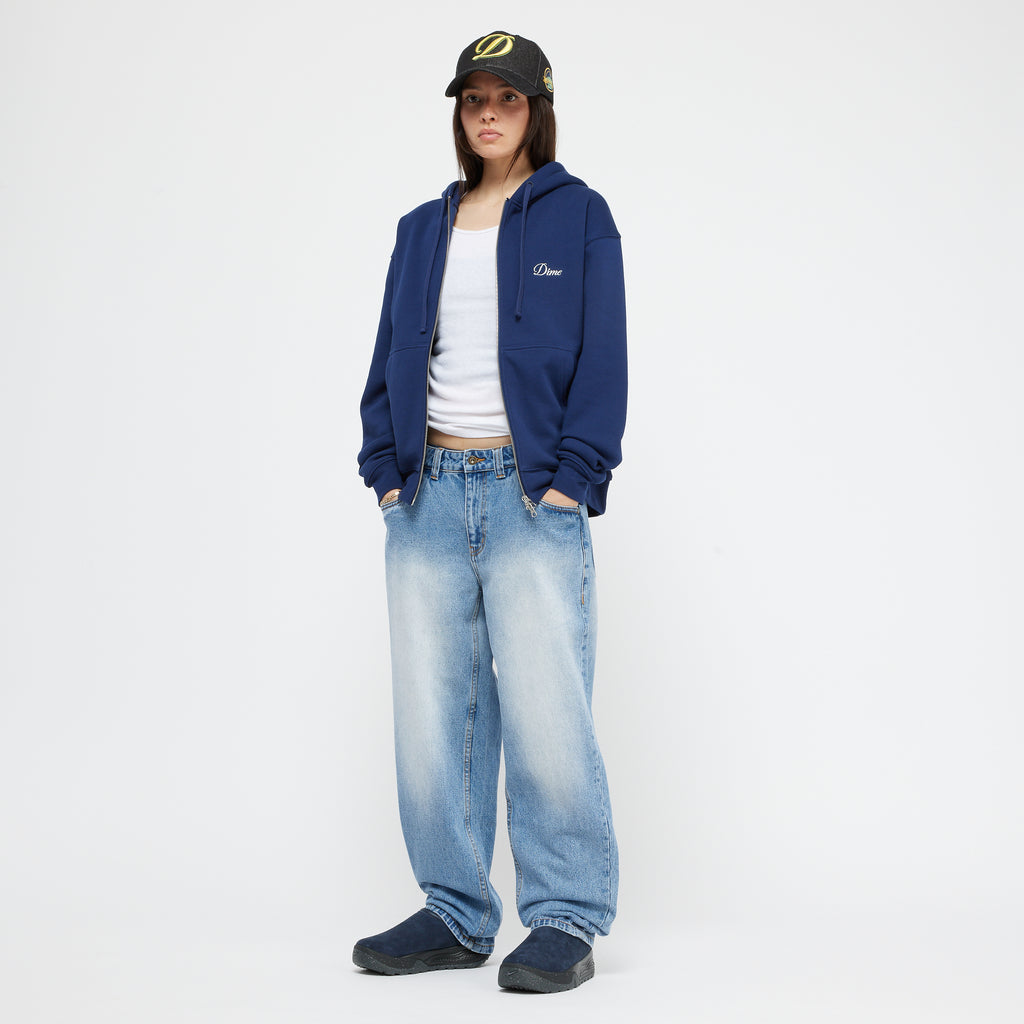 CLASSIC RELAXED DENIM PANTS Sandblasted blue