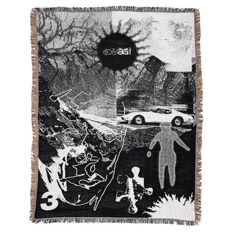 Hard Dreams Blanket Black White