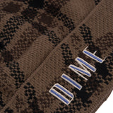 Wavy Plaid Cuff Beanie Wood