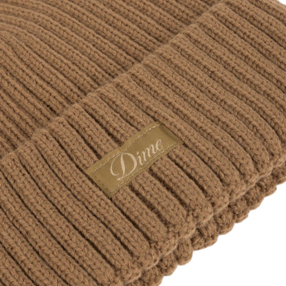Cursive Rib Beanie Coffee