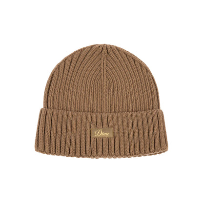 Cursive Rib Beanie Coffee