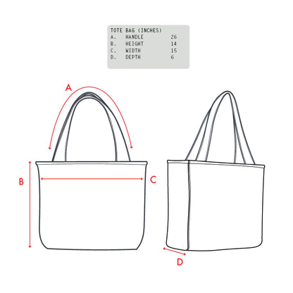 3D Denim Tote Bag
