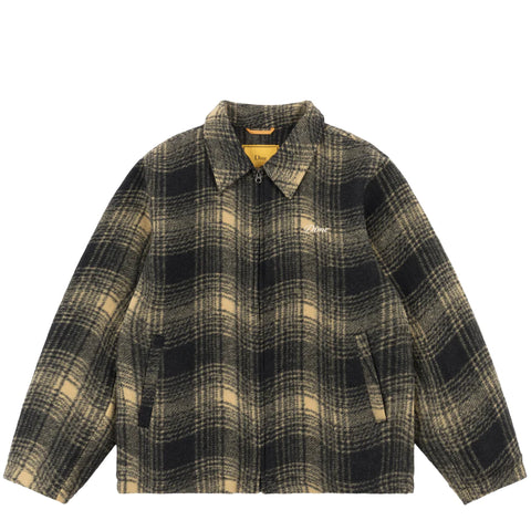 WAVE PLAID JACKET  Camel