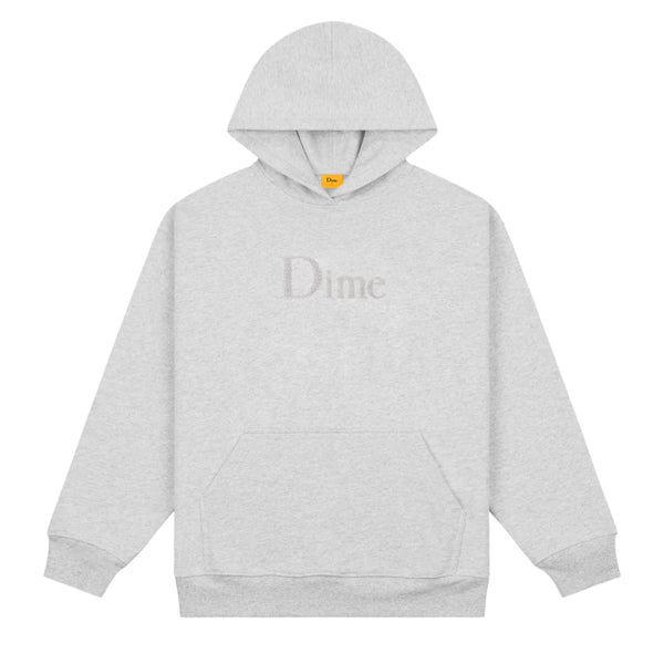 Classic Chenille Logo Hoodie Heather gray