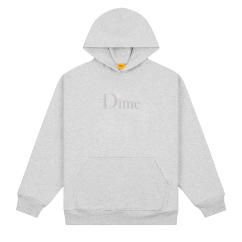 Classic Chenille Logo Hoodie Heather gray