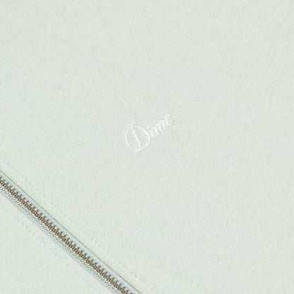 CURSIVE SMALL LOGO ZIP HOODIE MINT
