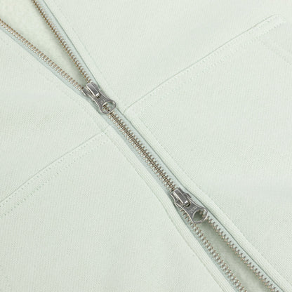 CURSIVE SMALL LOGO ZIP HOODIE MINT