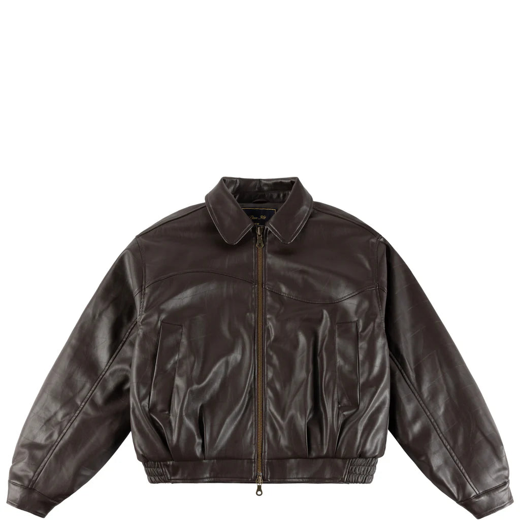Debossed Wavy Jacket Brown
