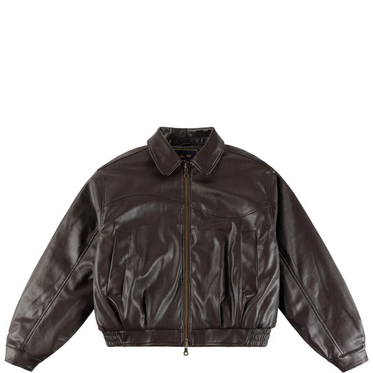 Debossed Wavy Jacket Brown