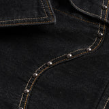 Denim Western Jacket Black washed