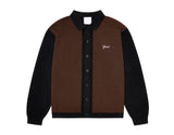 KNIT BUTTON UP SWEATER BLACK ESPRESSO