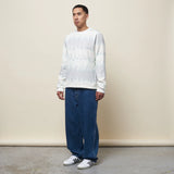 Space Flame LS Shirt White