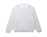 COLLARED SWEATSHIRT ASH WHITE