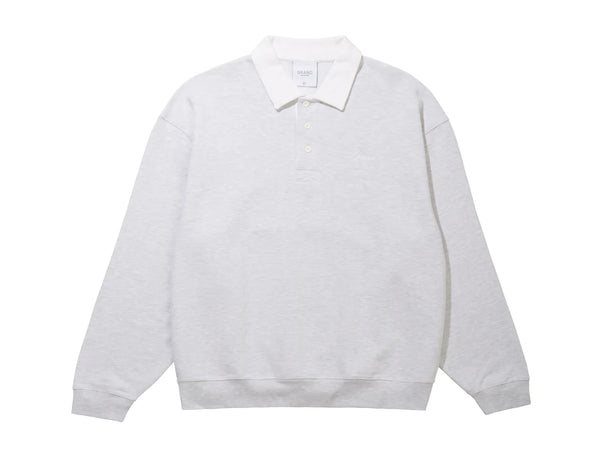 COLLARED SWEATSHIRT ASH WHITE