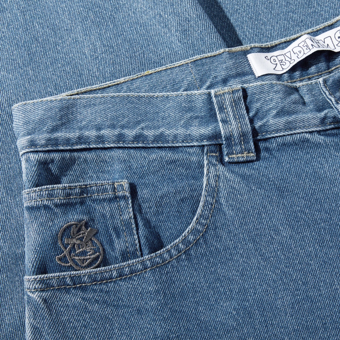 '93! Pants Mid Blue