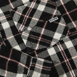 BIG BOY OVERSHIRT FLANNEL BLACK CLOUD WHITE RED