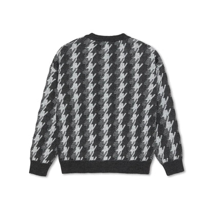 LOUIS CARDIGAN HOUNDSTOOTH GREY