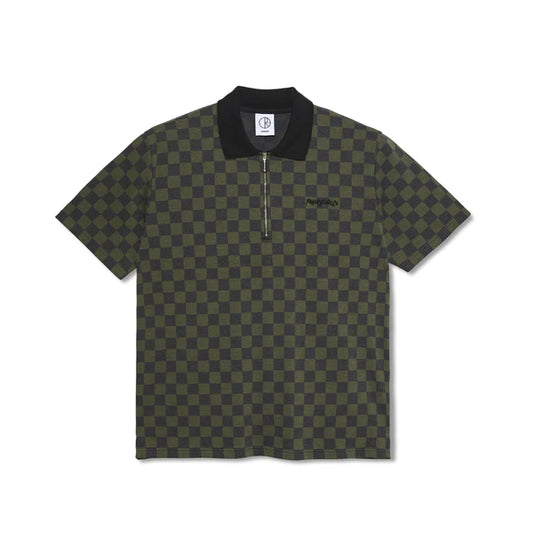 JACQUES POLO SHIRT CHECKERED BLACK GREEN