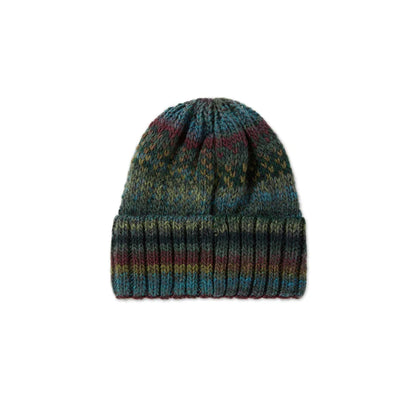 MULTI BEANIE BLUE WINE GREEN