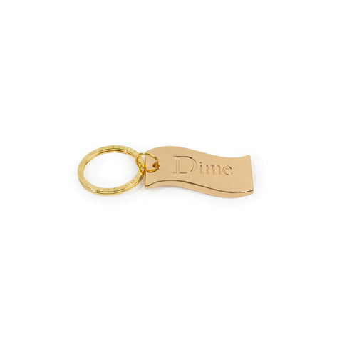 Classic Flag Keychain Gold