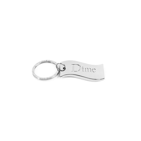 Classic Flag Keychain Silver