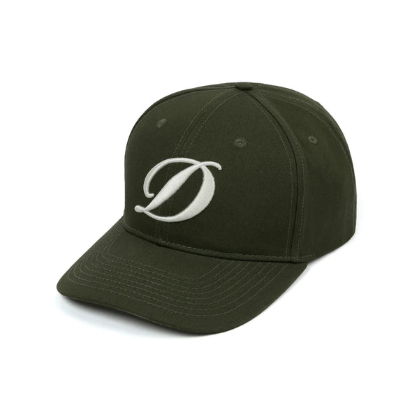 Cursive D Baseball Cap Forest