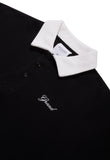 COLLARED SWEATSHIRT BLACK WHITE