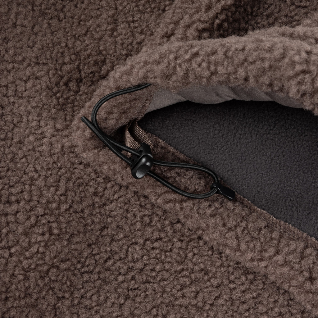 Polar Fleece Sherpa Zip Mocha