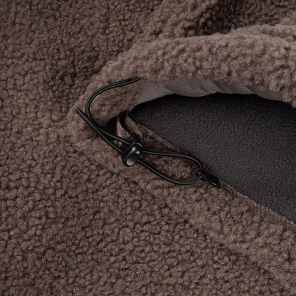 Polar Fleece Sherpa Zip Mocha